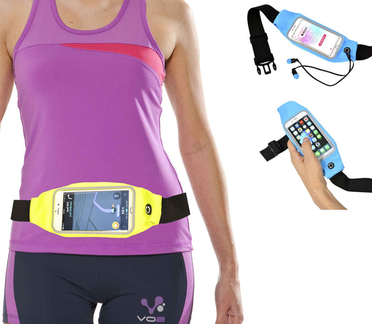 Sport Belt, Colorful Fitness Running Waterproof Waist, Adjustable Belt, Adults, Neon Green